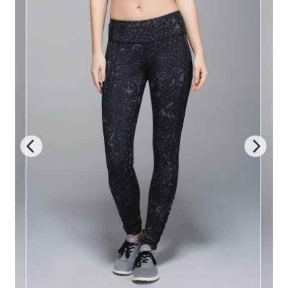 Lululemon Speed Tight III *Full-On Luxtreme Star Crushed Coal Black 6 - Picture 1 of 13